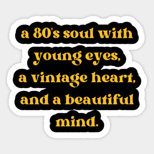Old School 80s Soul Sticker